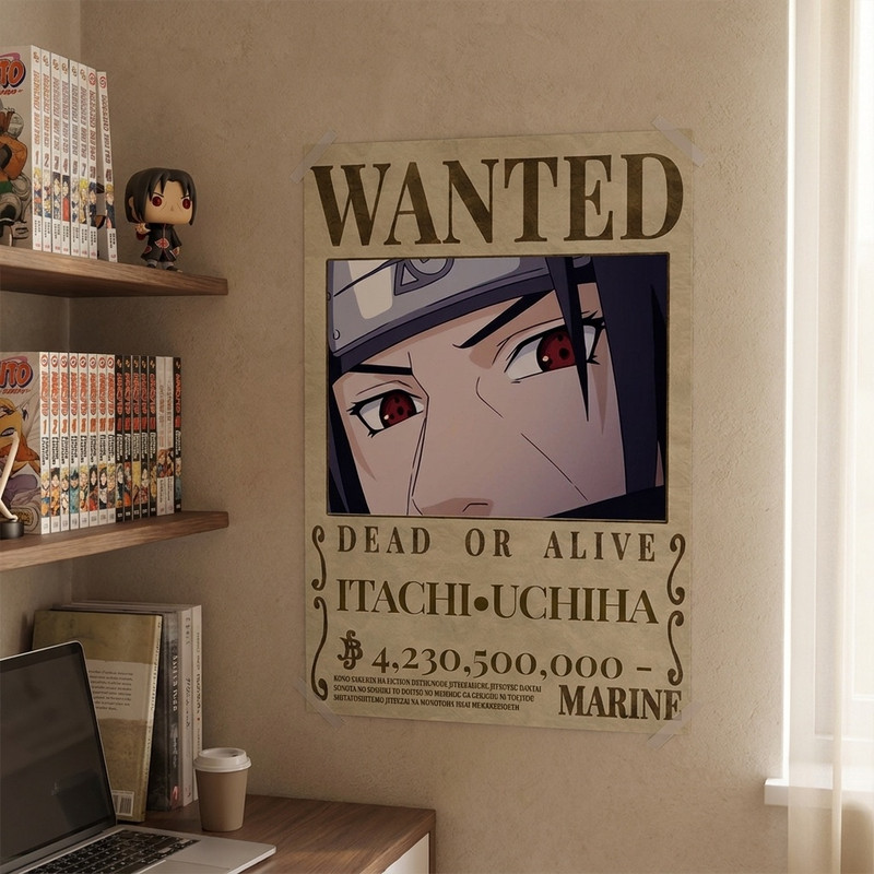 پوستر مدل تحت تعقیب مدل انیمه ناروتو Naruto طرح ایتاچی اوچیها itachi کد 943