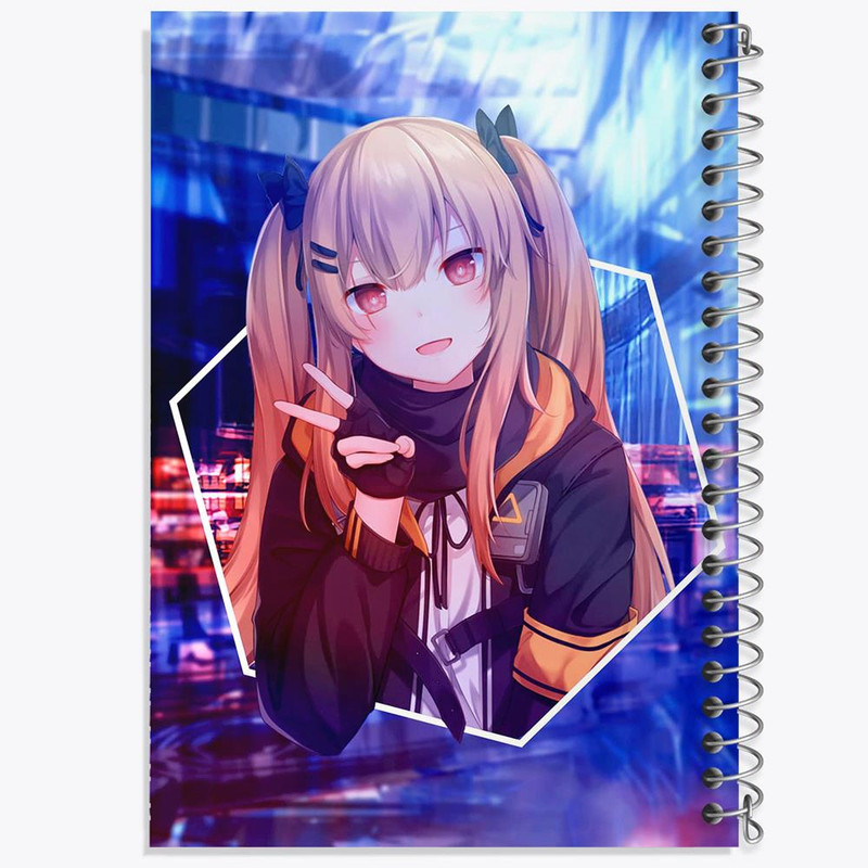 دفتر مشق 50 برگ مدل دختر انیمه ای
