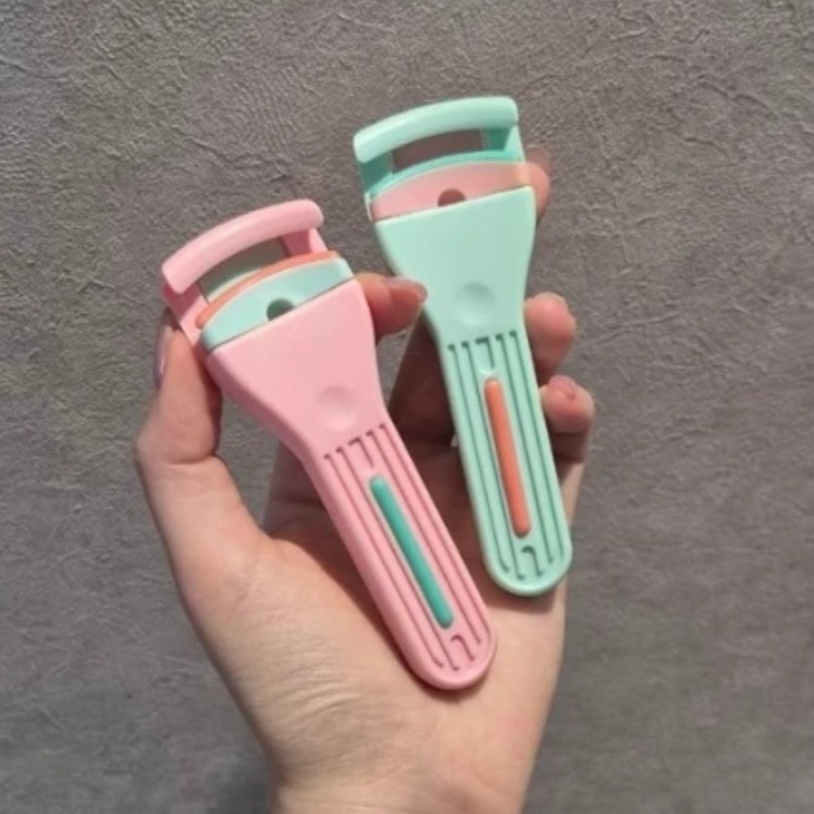 فرمژه کره ای حرفه ای حالت دادن و فر کردن مژه ها دسته نامرئی جداکننده مژه ها فانتزی کیوت دخترانه همراه براش مرتب کننده